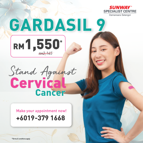 GARDASIL 9 Package | Sunway Specialist Centre Damansara